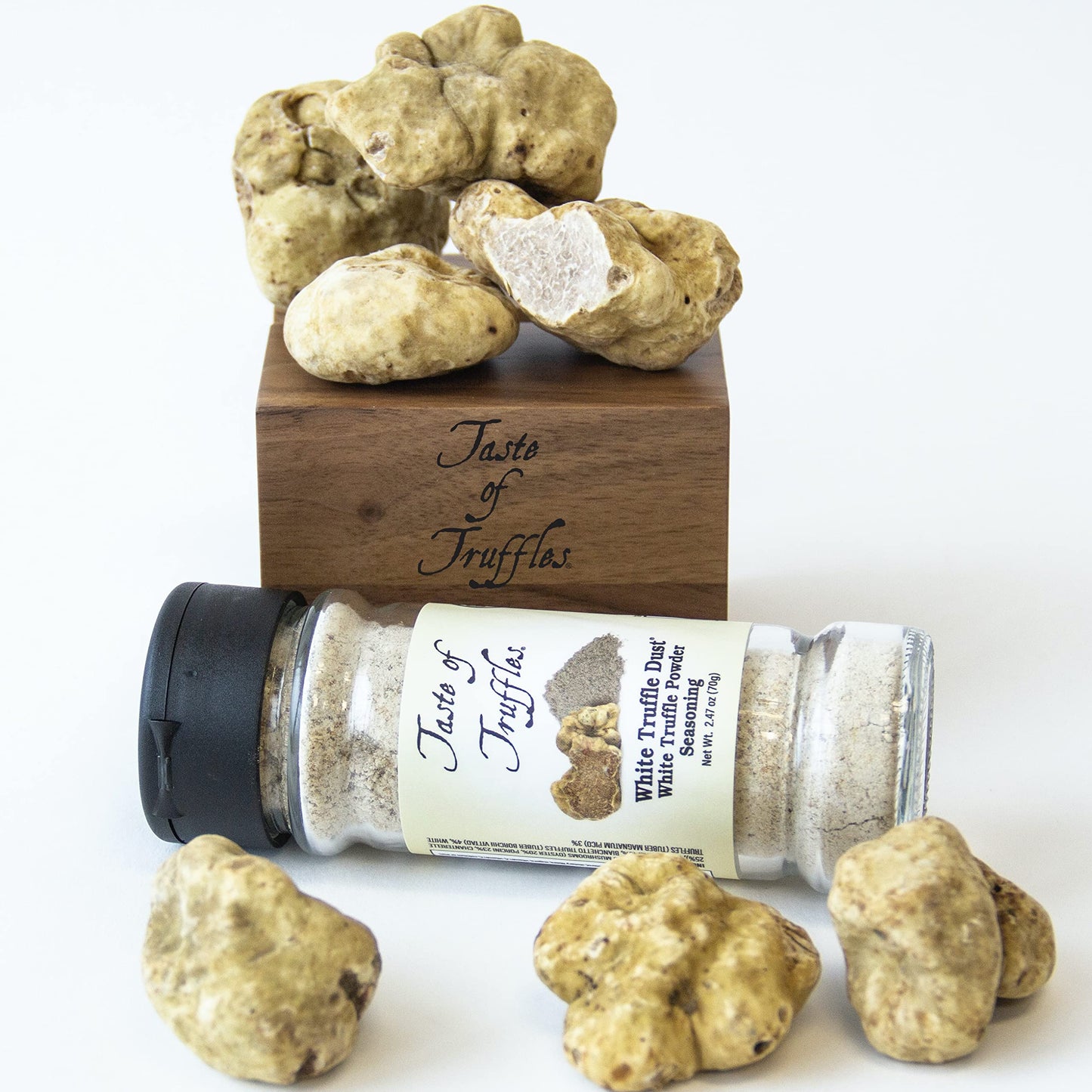 Truffle Dust Seasoning, Truffle & Mushrooms Powder Seasoning, Truffle Gourmet Food Condiments Vegan And Vegetarian Friendly (Whi