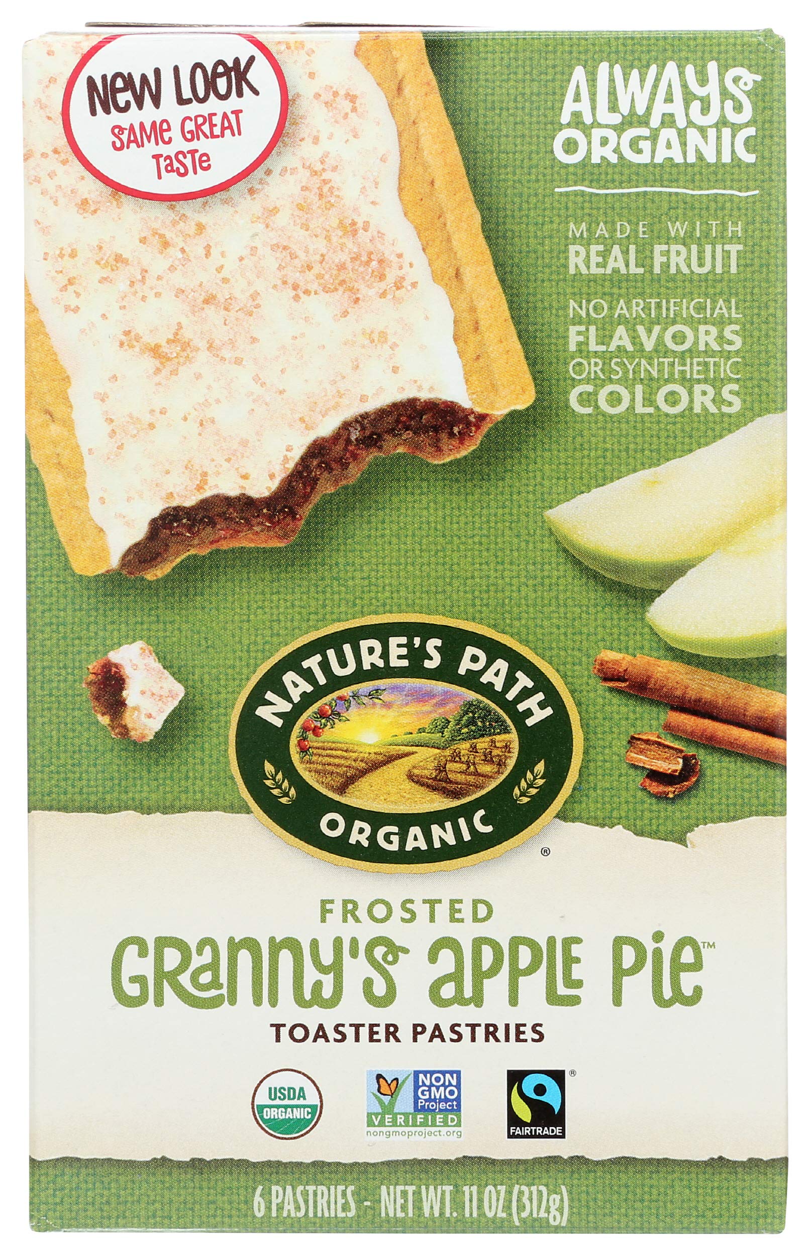 Natures Path, Toaster Pastries, Apple Cinnamon Frosted, 6 Ct