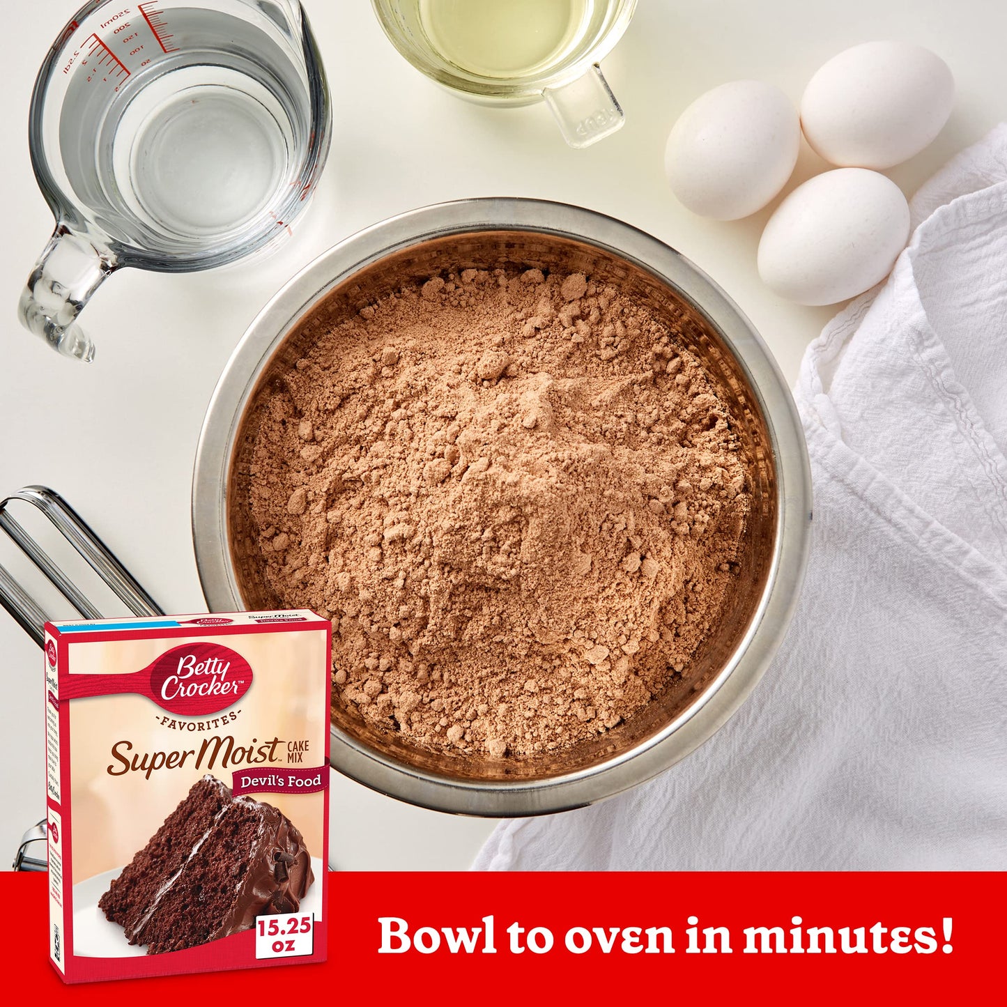 Betty Crocker Super Moist Cake Mix, Devil'S Food, 15.25 Oz Box