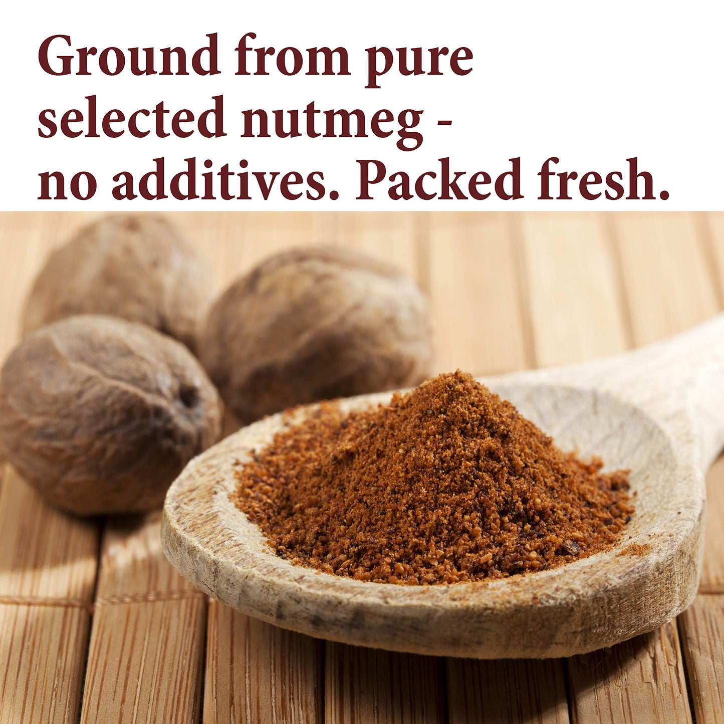The Spice Way Ground Nutmeg Powder, 4 oz Resealable Bag