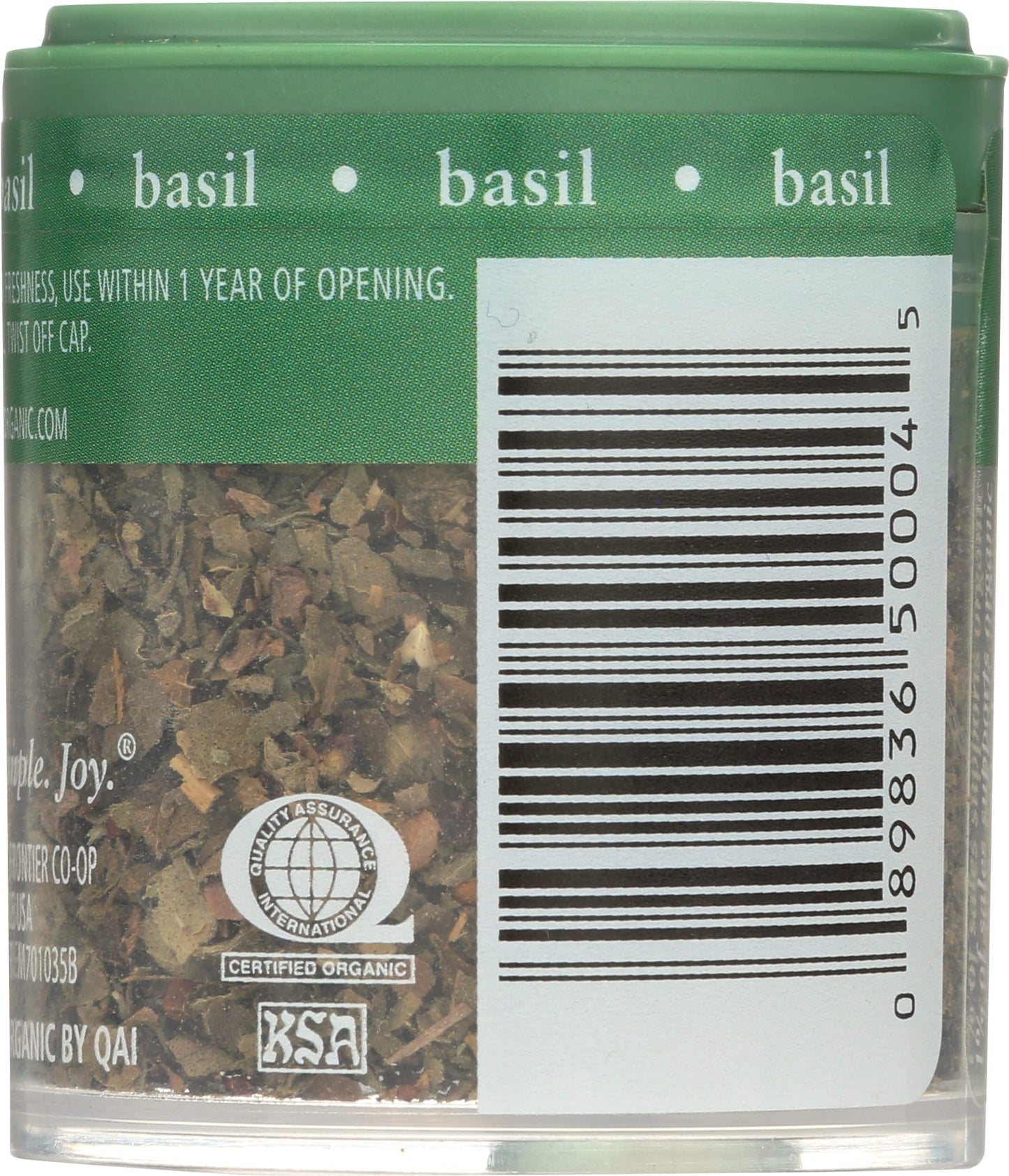 Simply Organic Sweet Basil Leaf, Cut & Sifted, Certified Organic | 0.18 oz | Ocimum basilicum