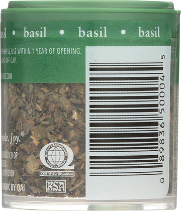 Simply Organic Sweet Basil Leaf, Cut & Sifted, Certified Organic | 0.18 oz | Ocimum basilicum