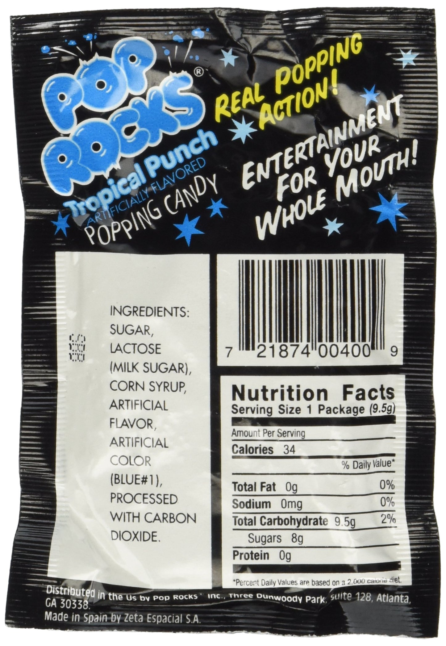 Pop Rocks Tropical Fruit Punch, 24 Count