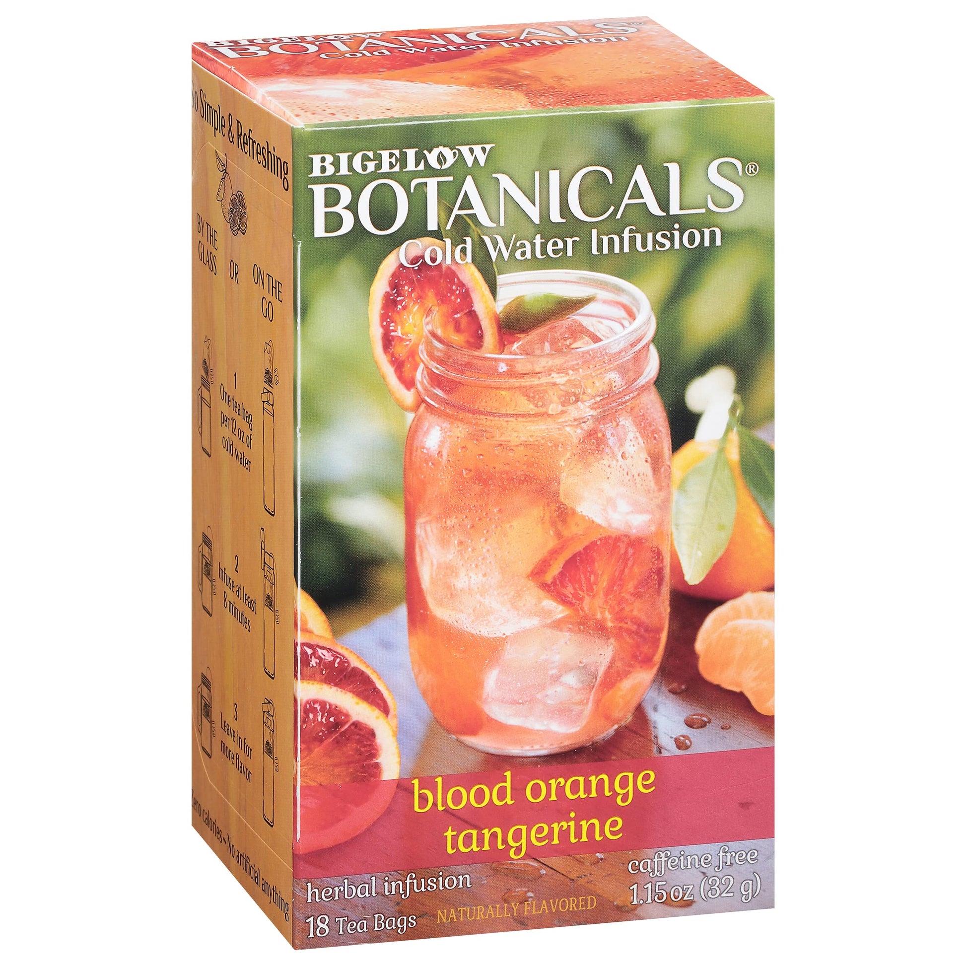 Bigelow Tea Blood Orange Tangerine Herbal Tea, Caffeine Free, 18 Count (Pack of 6), 108 Total Tea Bags