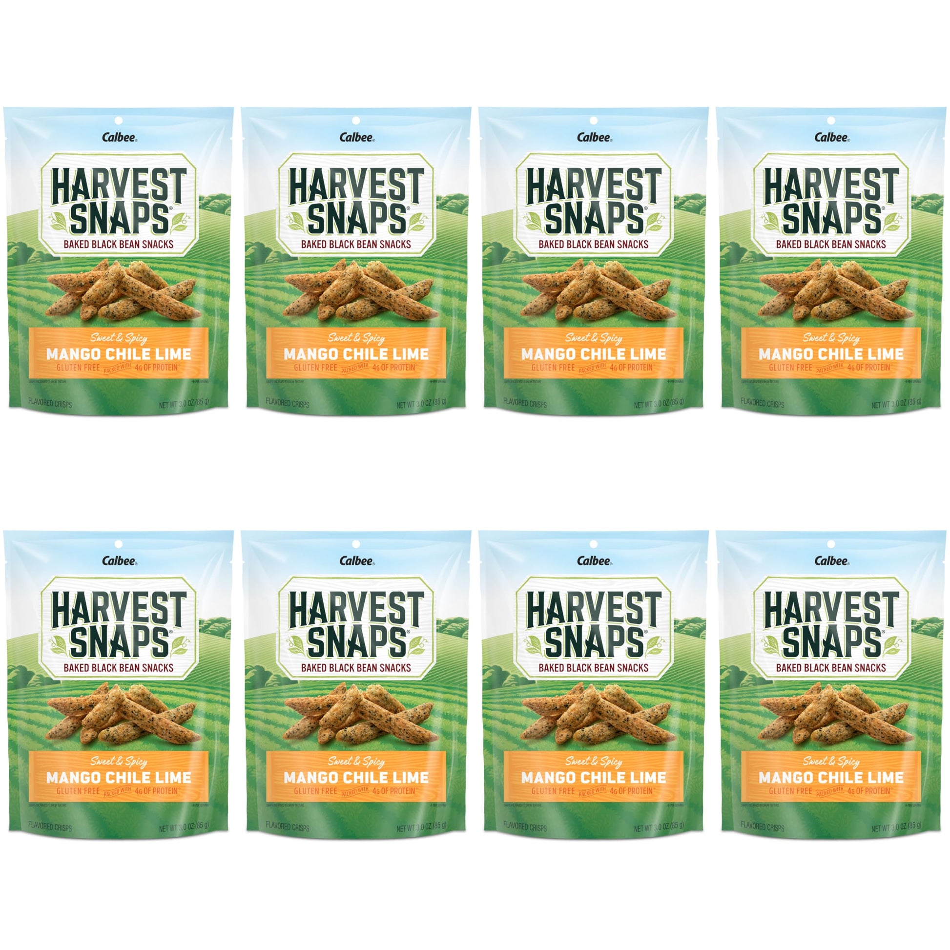 Harvest Snaps Veggie Chips (Mango Chile Lime Snack Crisps) | Powered By Plant Protein, Gluten Free, Non-Gmo Baked Vegetable Cris