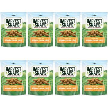 Harvest Snaps Veggie Chips (Mango Chile Lime Snack Crisps) | Powered By Plant Protein, Gluten Free, Non-Gmo Baked Vegetable Cris