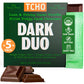 TCHO Dark Duo 75% Dark Chocolate Bars (5 pack) | Plant Based, Organic & Fair Trade, | Non GMO, Non-Dairy, Vegan Chocolate, Soy F