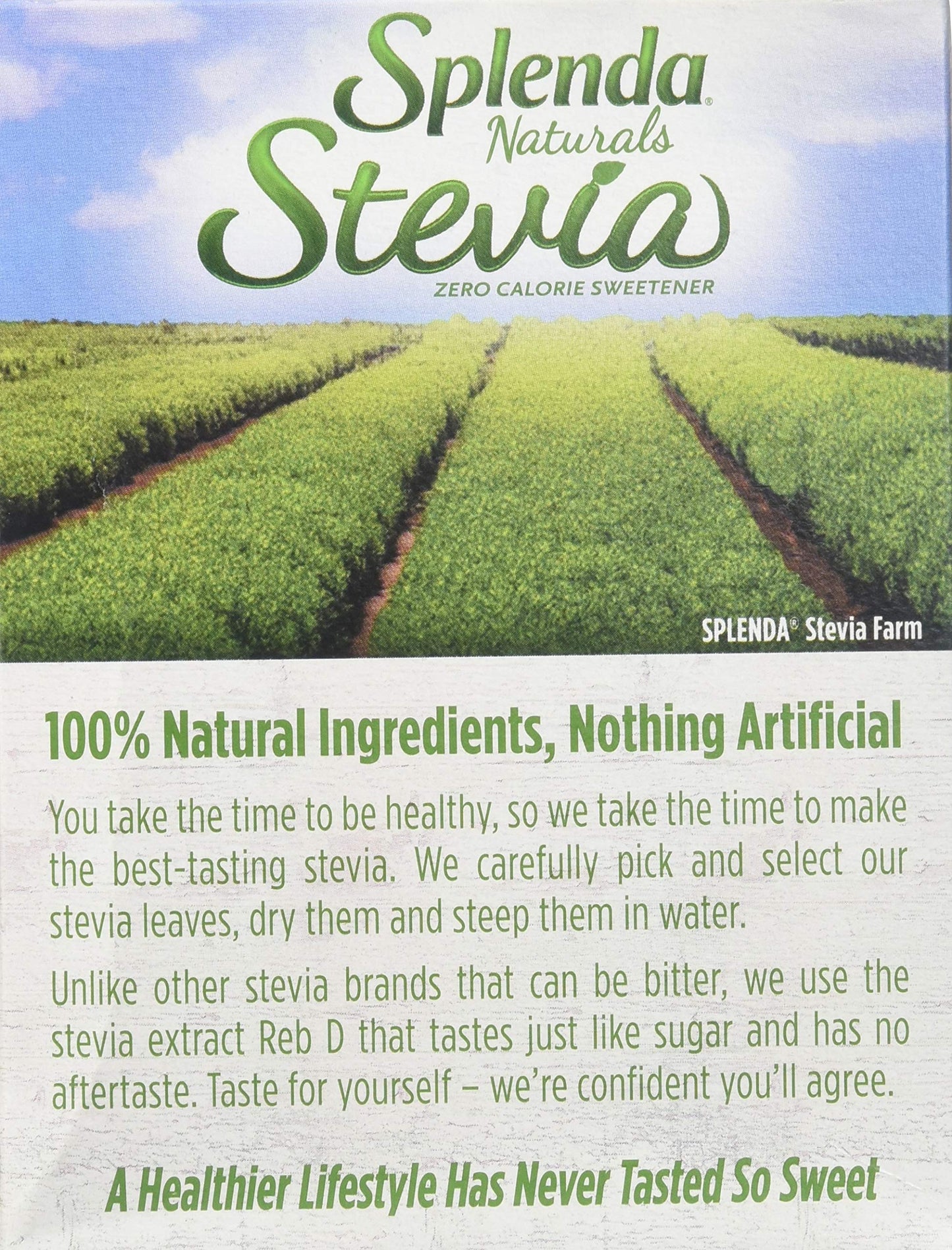 Splenda No Calorie Sweetener Naturals Packets, Made With Stevia Extract 2.8Oz (Pack Of 6)
