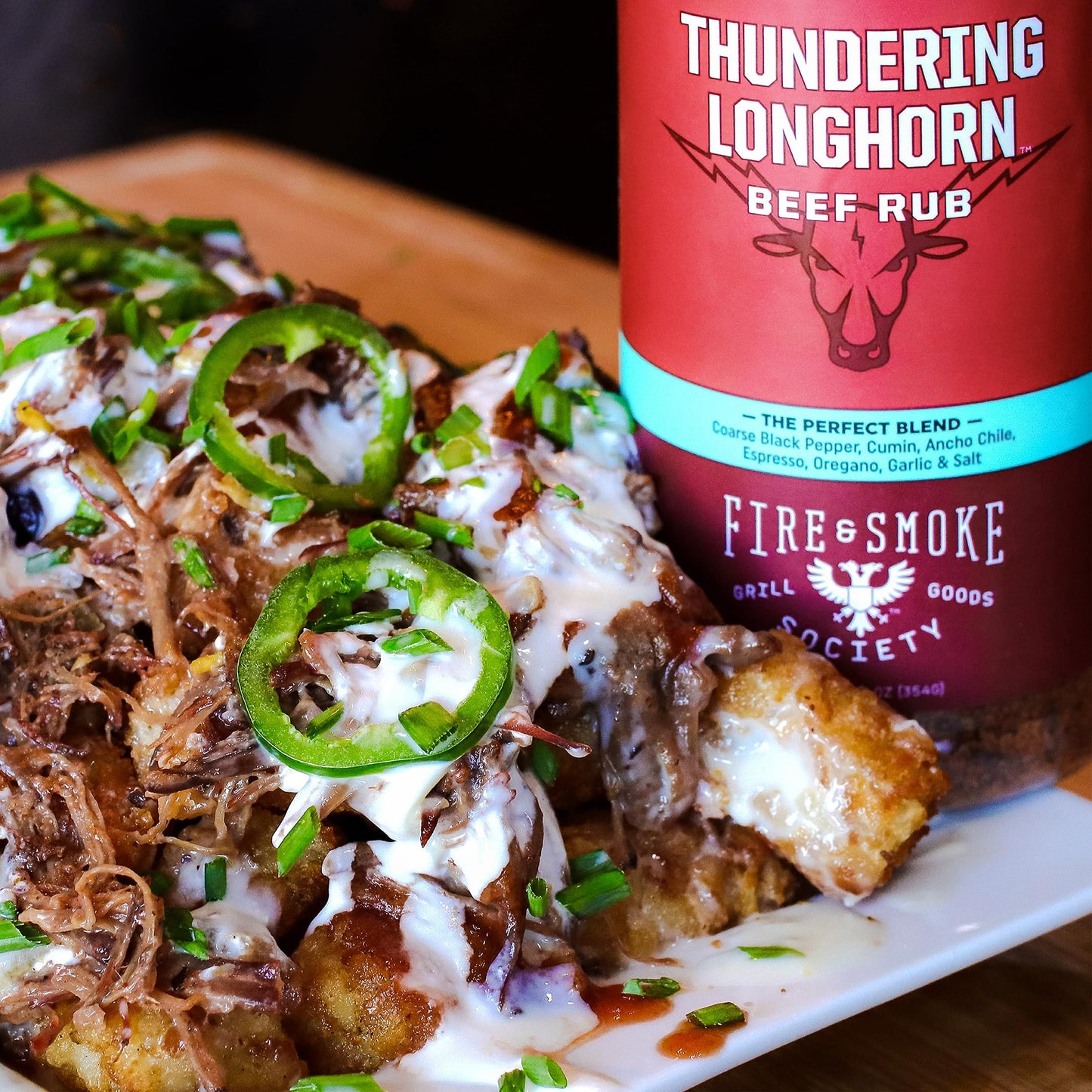 Fire & Smoke Society BBQ Rubs Thundering Longhorn Steak Seasoning 6.1 oz