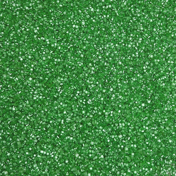 Green Sanding Sugar Sprinkles, 4.6 oz Edible Sparkling Sugar Crystals for Baking Topping, Cupcakes, Cookies, Ice Cream & Cake De
