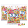 Toffix Fruit Chews Candy 2.2 Pound Pack Of 3 - Individually Wrapped Center-Filled Fruity Chews - Orange, Strawberry, Pineapple,