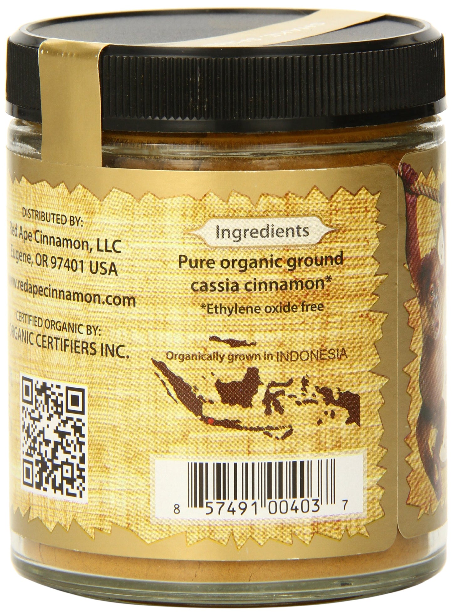 Red Ape Cinnamon Premium Ground Cinnamon, 3.6 Ounce, Pack of 1