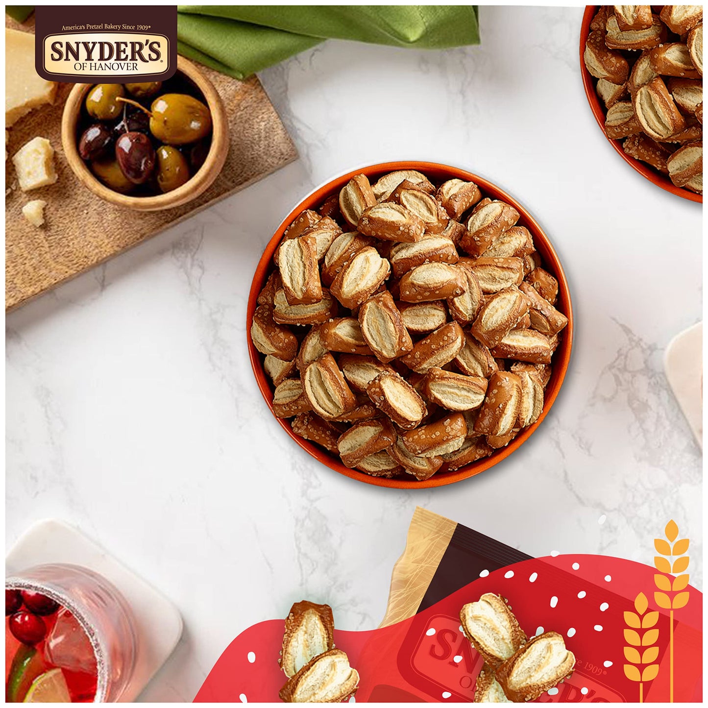 Snyder'S Of Hanover Pretzels, Sourdough Nibblers, Family Size 16 Oz Bag