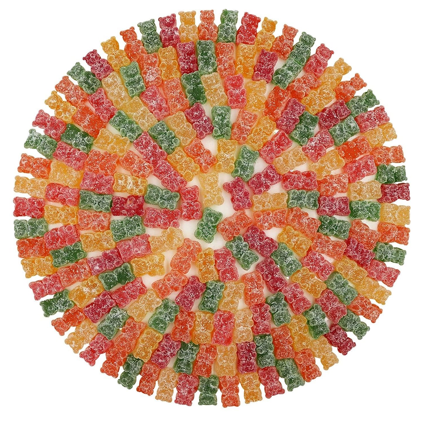 FirstChoiceCandy Sour Wacky Gummy Fun Bears, Assorted Sour Flavors, 5 Pound