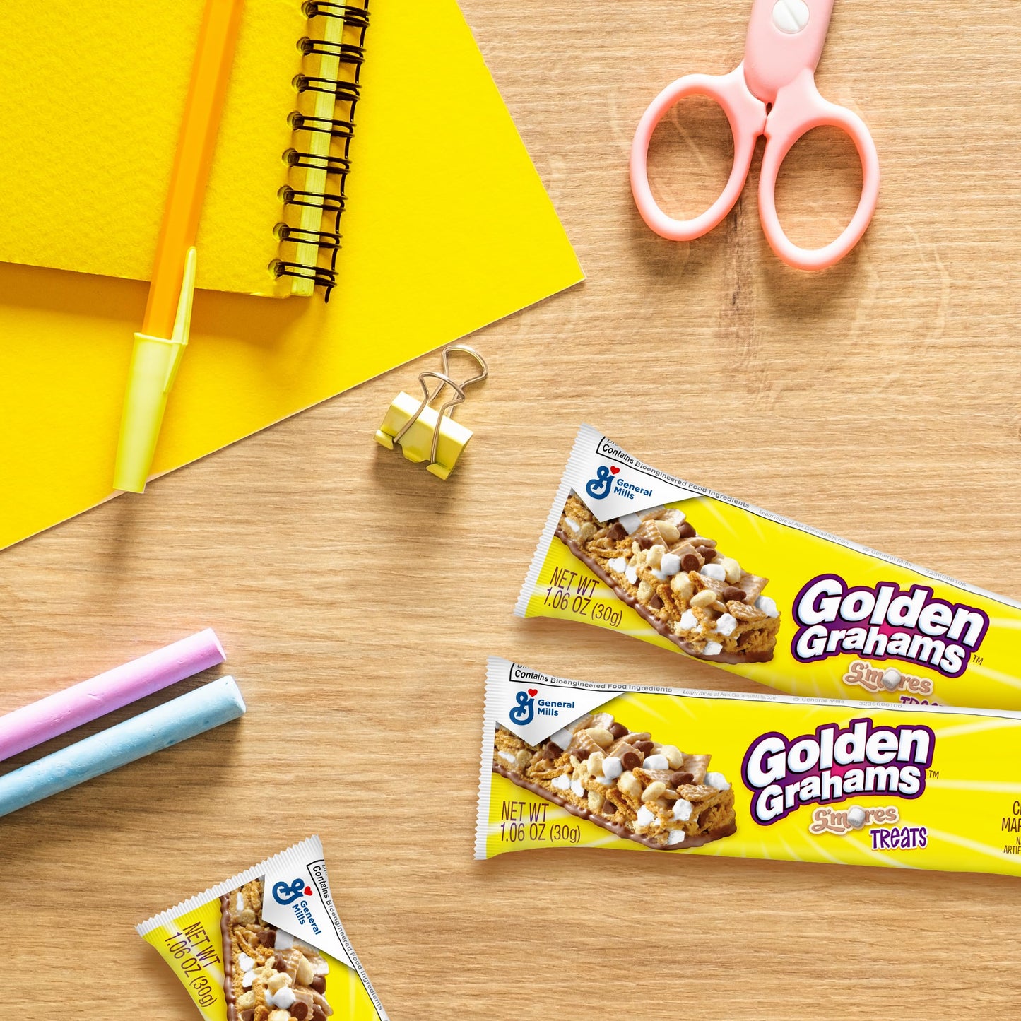 Golden Grahams Breakfast Cereal Treat Bars, S'Mores, Snack Bars, 8 Ct (Pack Of 6)