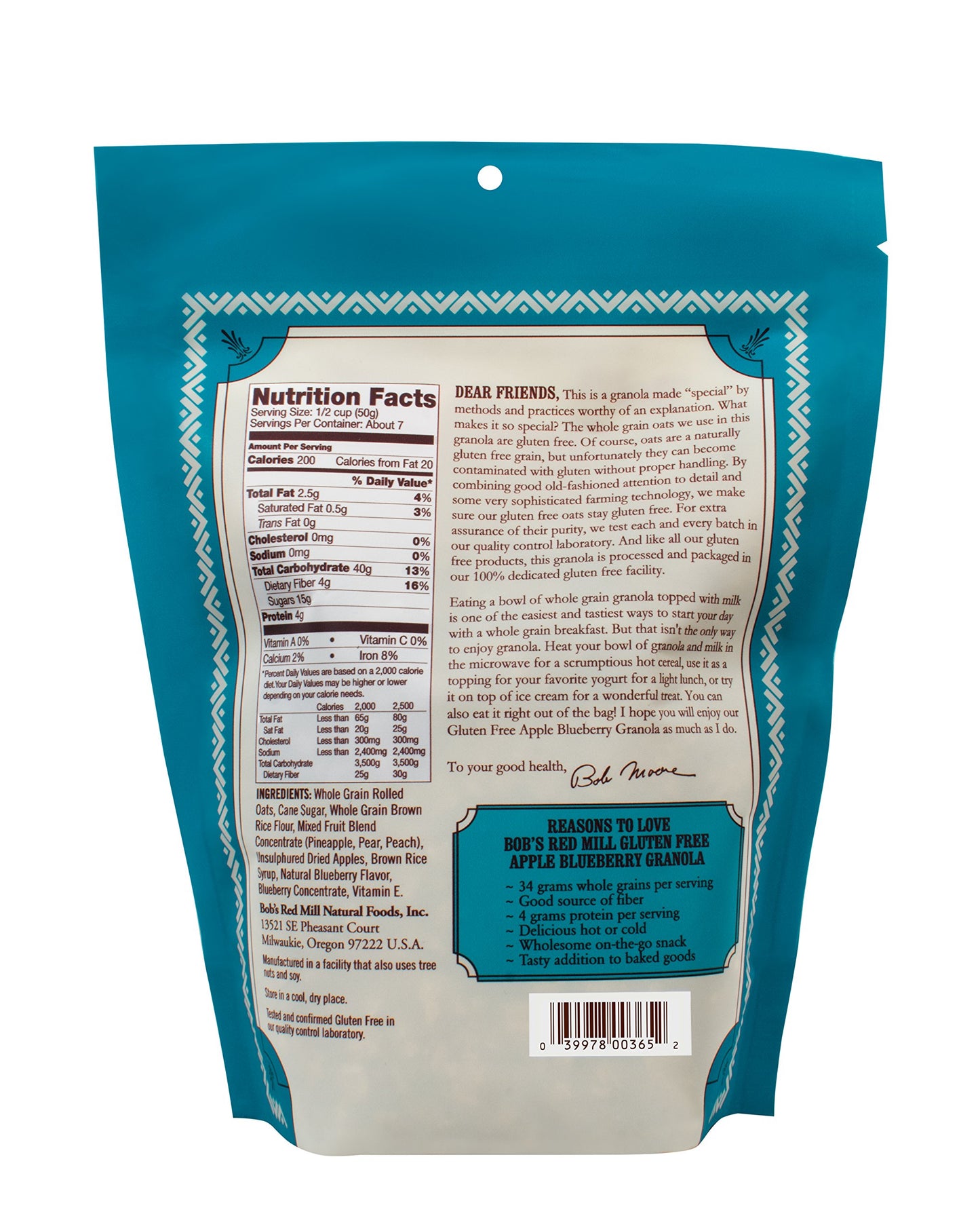 Apple Blueberry Gluten Free 12 Ounces (Case Of 4)