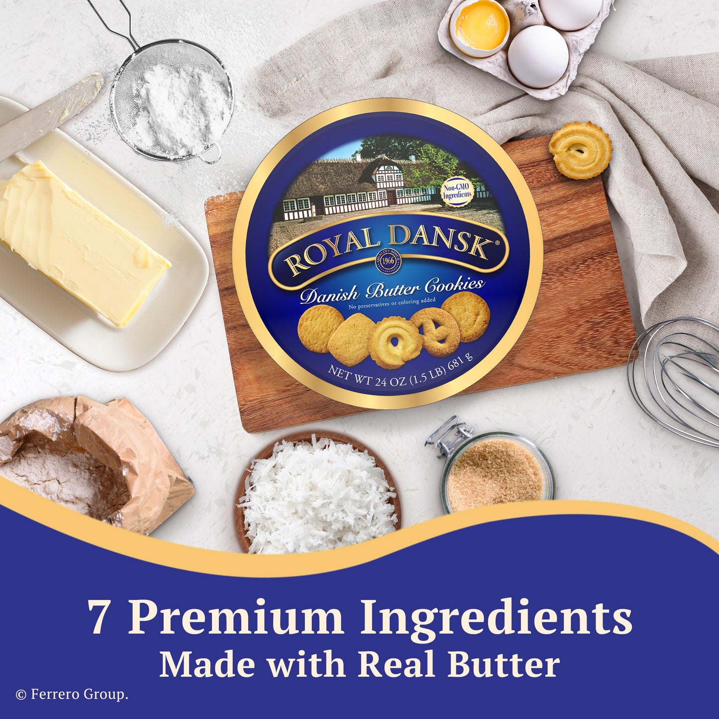 Royal Dansk Danish Butter Cookies, 24 Oz. (Pack of 1)