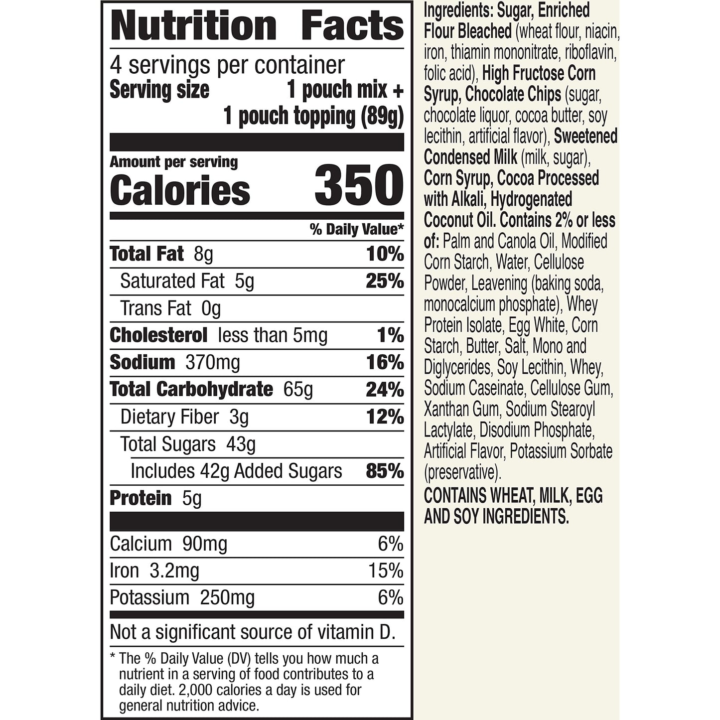 Betty Crocker Mug Treats Chocolate Caramel Cake Mix with Caramel Topping, 4 Servings, 12.5 oz. (Pack of 6)