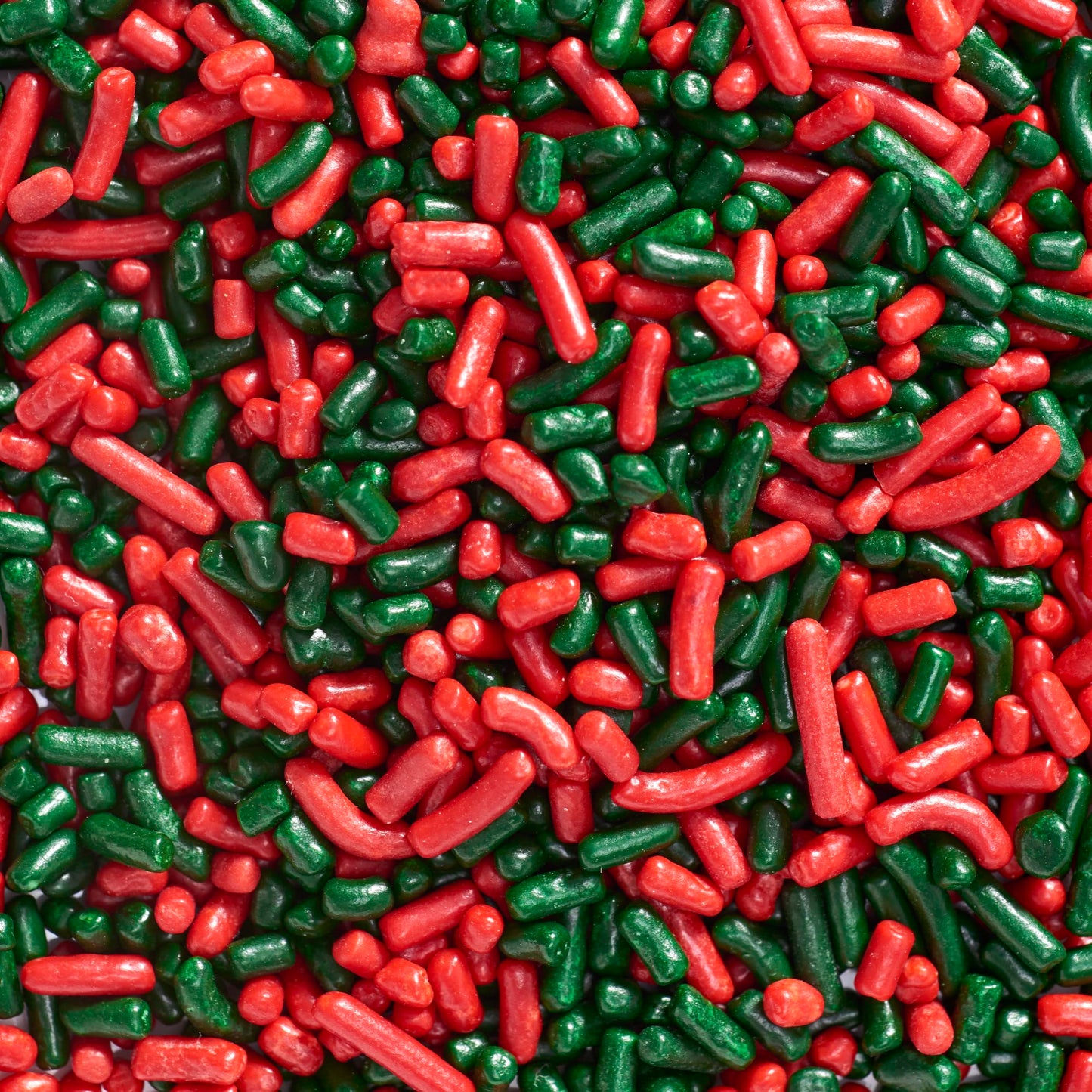 DECOPAC Candy Sprinkles, 26oz, Red & Green Sprinkle Mix, Fancy Sprinkles in Handheld Container, Edible Sprinkles For Holiday Cel