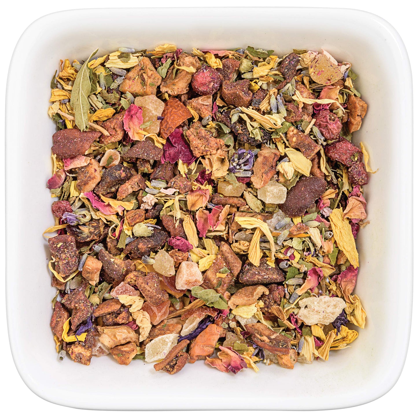Tealyra Lavender Peach Herbal Tea - Caffeine Free, Calming, Digestive - 4 Ounce (Pack of 1)