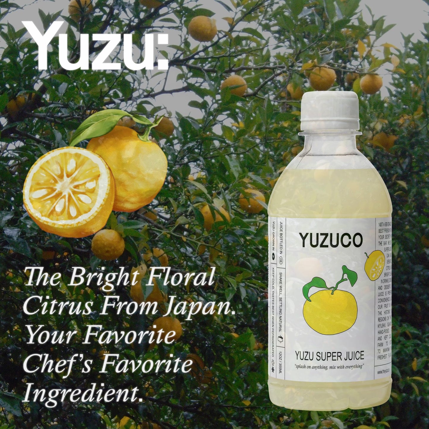 Yuzuco - Yuzu Super Juice - 12Oz - Loved By Chefs And Mixologists - Never Heat-Treated For Maximum Flavor And Aroma - Bottled In
