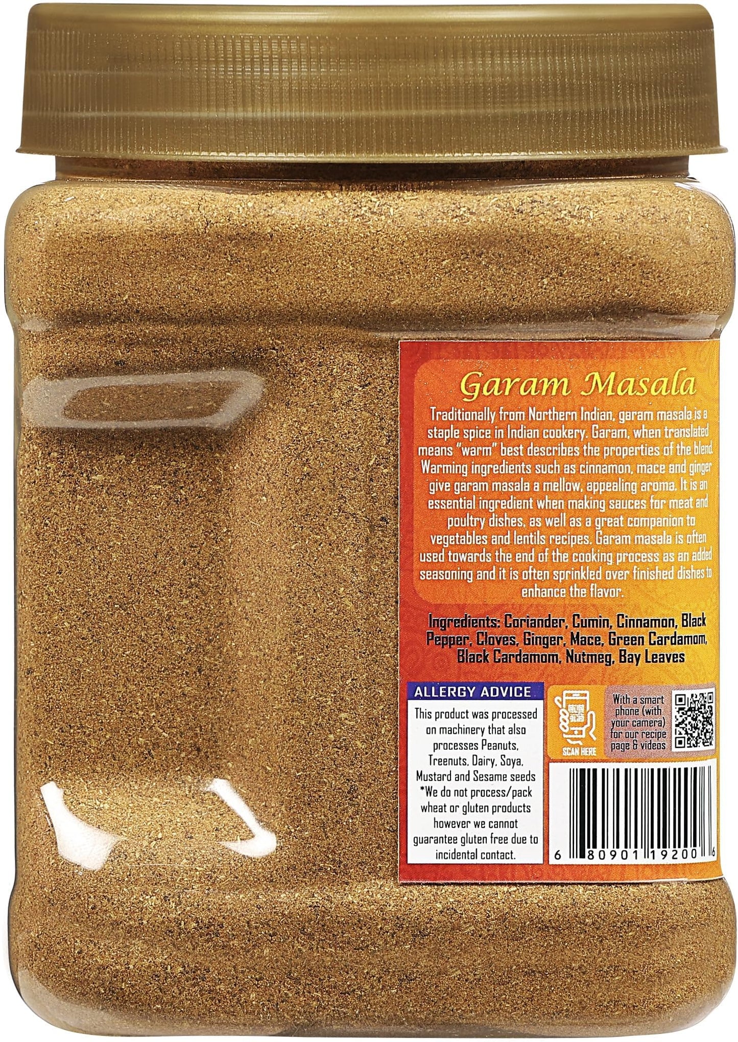 Rani Garam Masala Indian 11-Spice Blend 16oz (1lb) 454g PET Jar  Pack of 6 ~ All Natural  Salt-Free | Vegan | No Colors | Gluten Friendly | NON-GMO | Kosher | Indian Origin