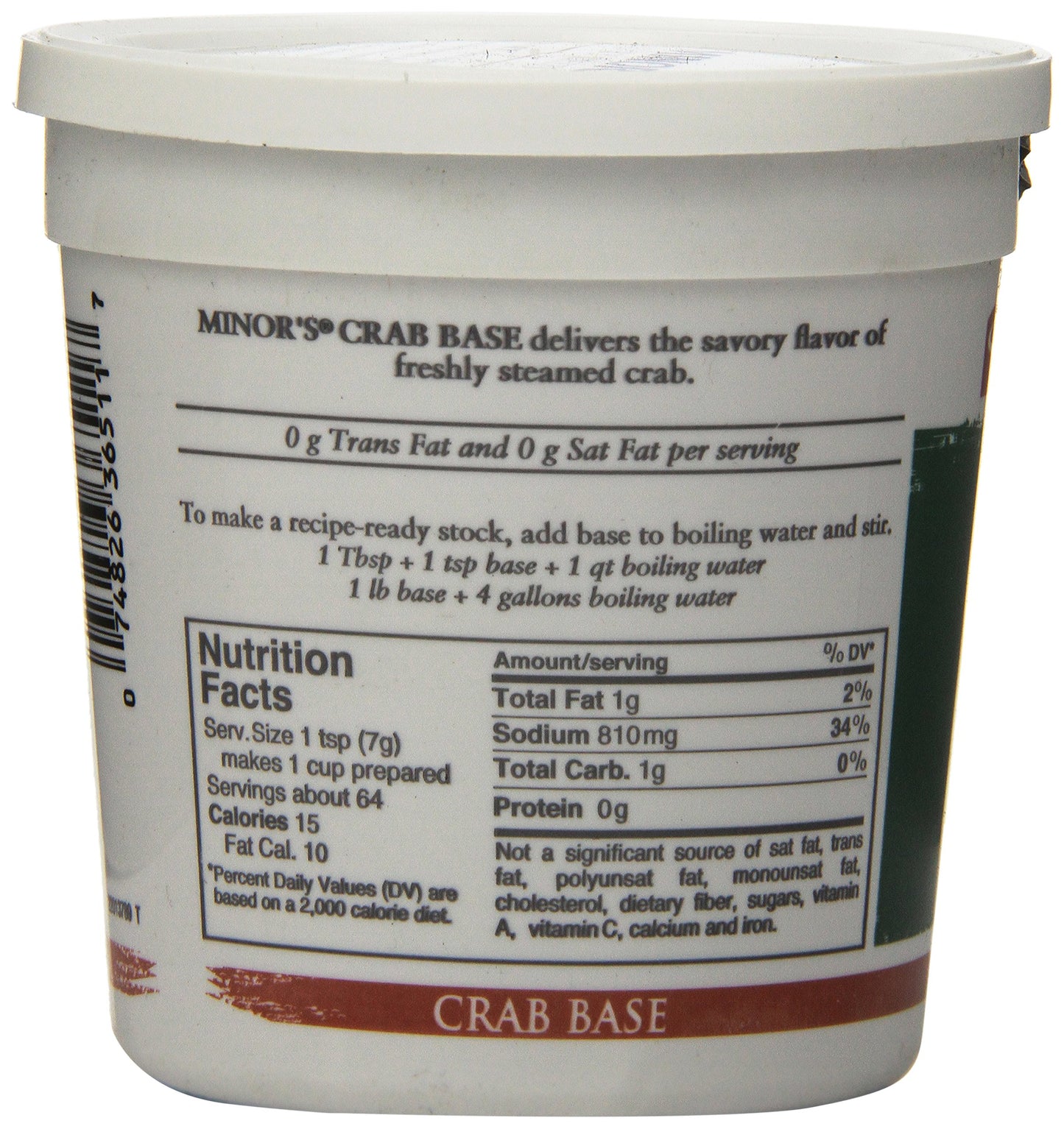 Minors Crab Base 16 Ounce