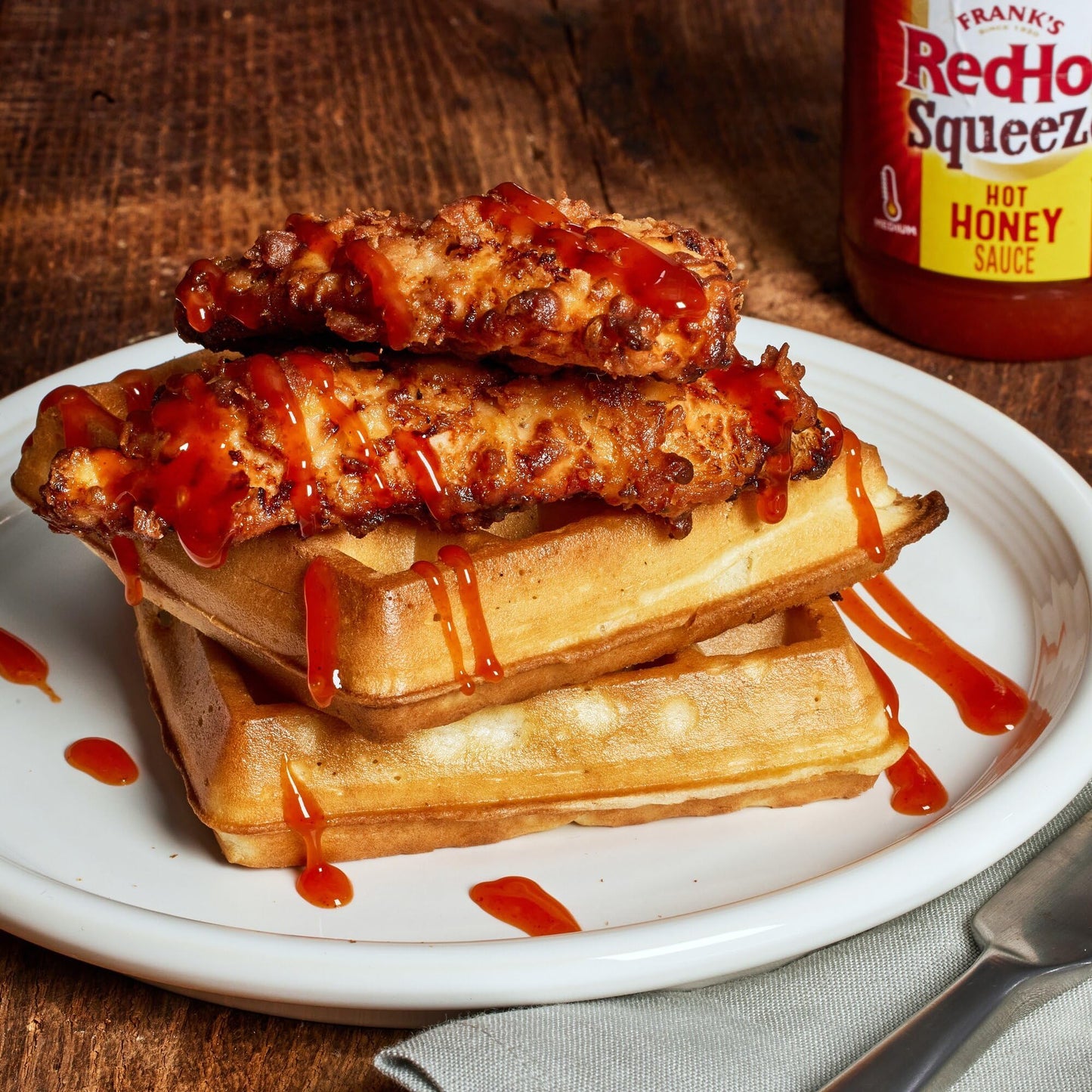 Franks RedHot Squeeze Hot Honey Sauce, 12 fl oz (Pack of 2)