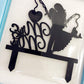 iEventStar Wedding Cake Topper Bride Groom Fishing Black 1 Count
