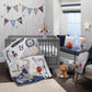 Lambs & Ivy Hall Of Fame Animals/Sports 100% Cotton Fitted Baby Crib Sheet