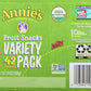 Annies Homegrown Homegrown Fruit Snacks Variety Pack Net Wt (42 Pack 0.8 Oz Net Wt 34 Oz )