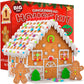 Big Gingerbread House kit, Gingerbread House, Holiday Activity for Kids - Ease Crafted Grooves Decor - kit Includes; 1 House, 2