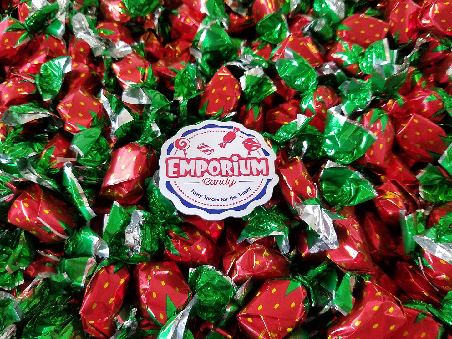 Strawberry Bon Bon Delights - 2 Lbs Of Individually Wrapped Assorted Fresh Sweet Bulk Candy