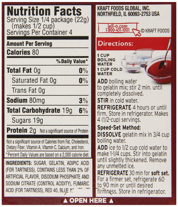 Jell-O Gelatin Dessert Black Cherry (Pack Of 6)