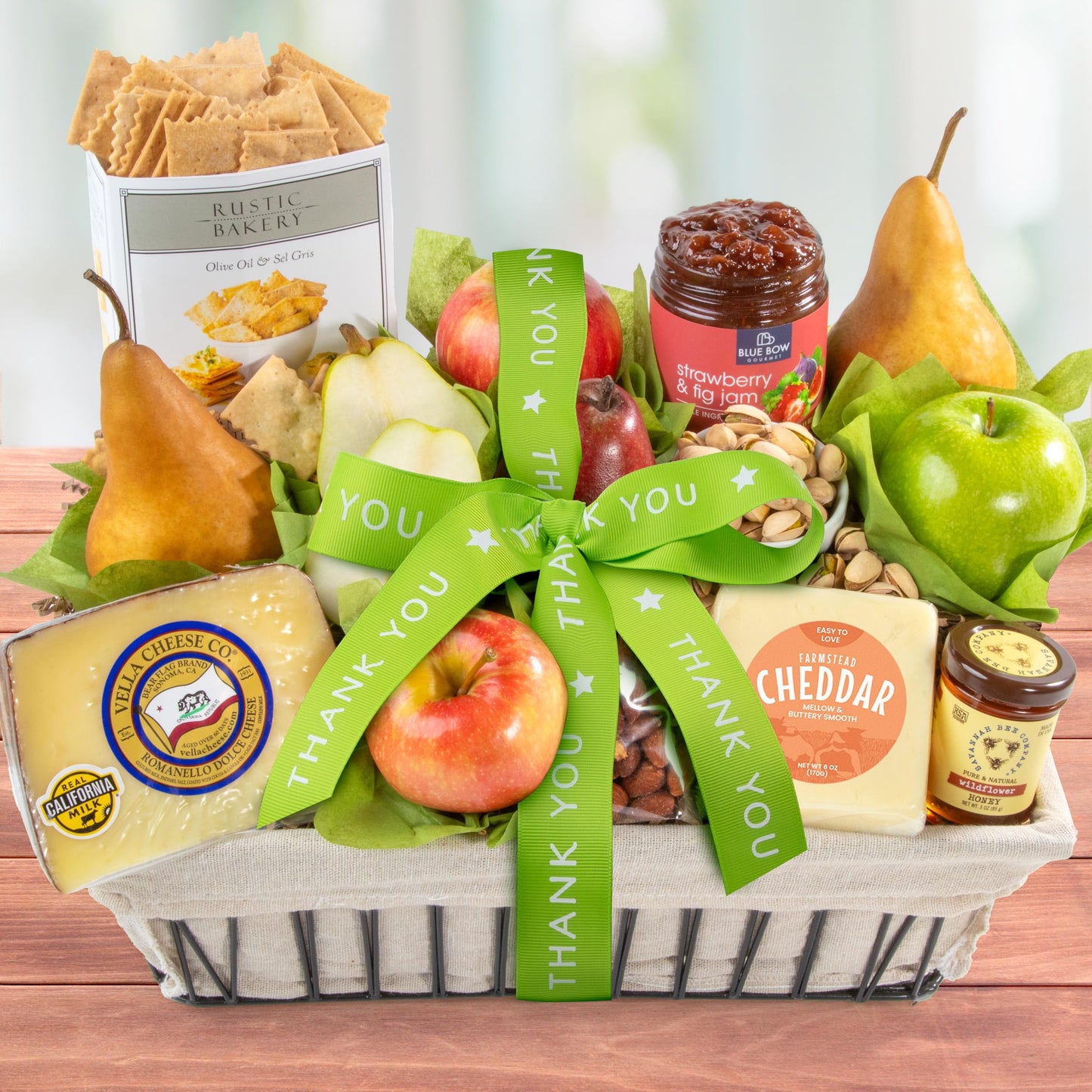 A Gift Inside Thank You California Farmstead Fruit Gift Basket
