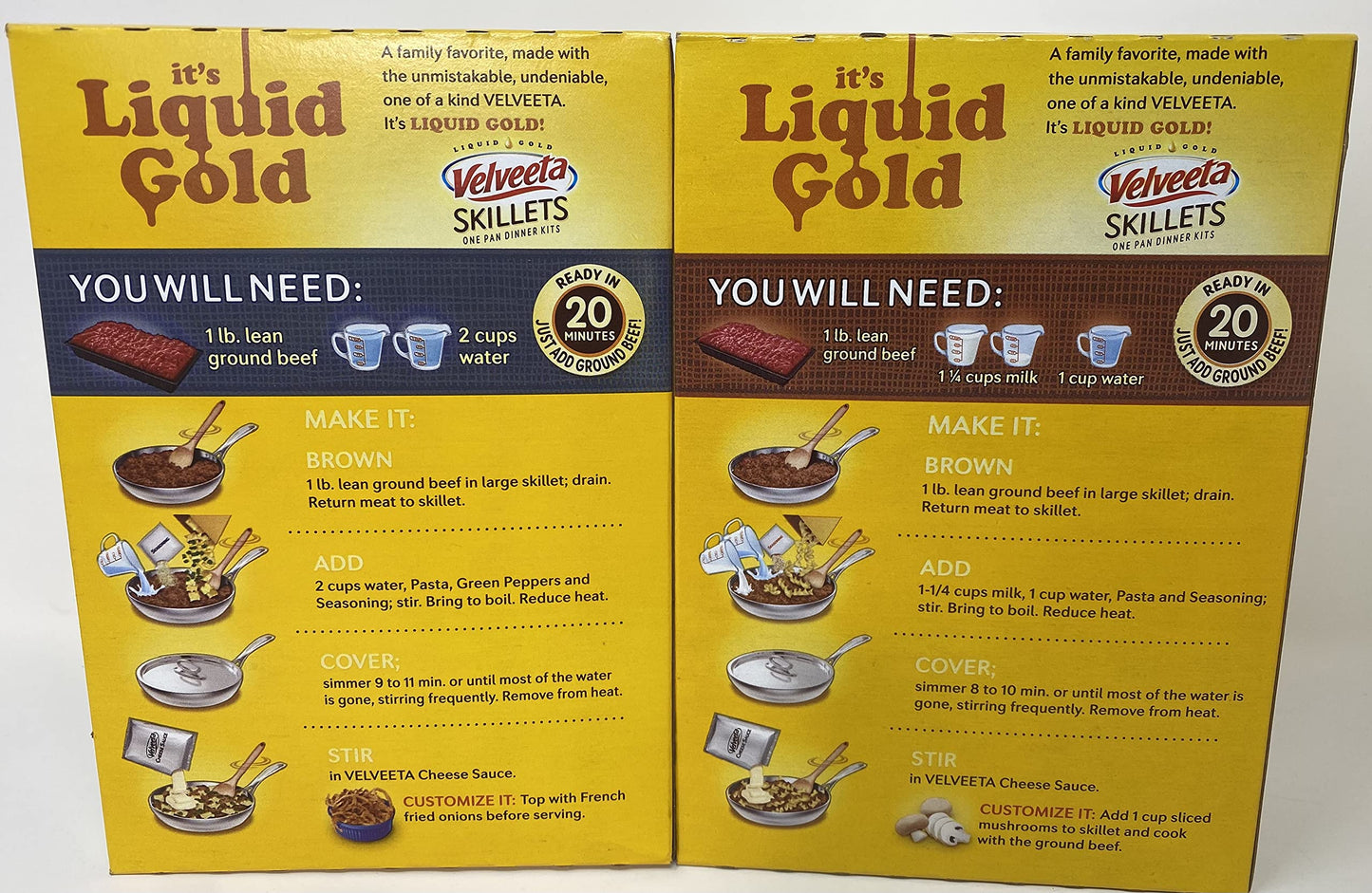 Skillets Philly Cheesesteak | Creamy Beef Stroganoff Variety Pack 3 Each Assorted Flavor