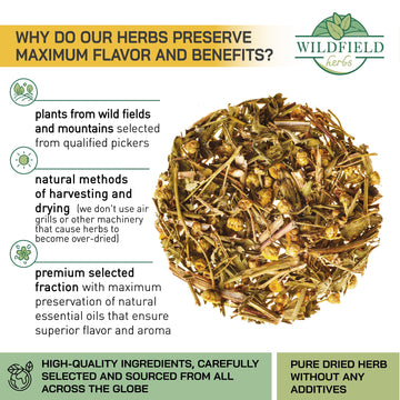 3 oz. Dried Tansy Flowers Herb Tea (Tanacetum Vulgare L.) Pishma Herbal Tea - 75g
