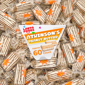 Atkinson'S Peanut Butter Candy Bars, Individually Wrapped (1 Pound Bag - Approx. 60 Count)