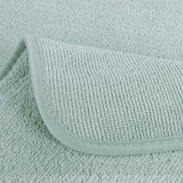 Polyte Premium Lint Free Microfiber Washcloth Face Towel, 13 X 13 In, Set Of 6 (Light Green)