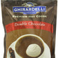 Ghirardelli Hot Chocolate Pouch, Double Chocolate, 10.5 Ounce