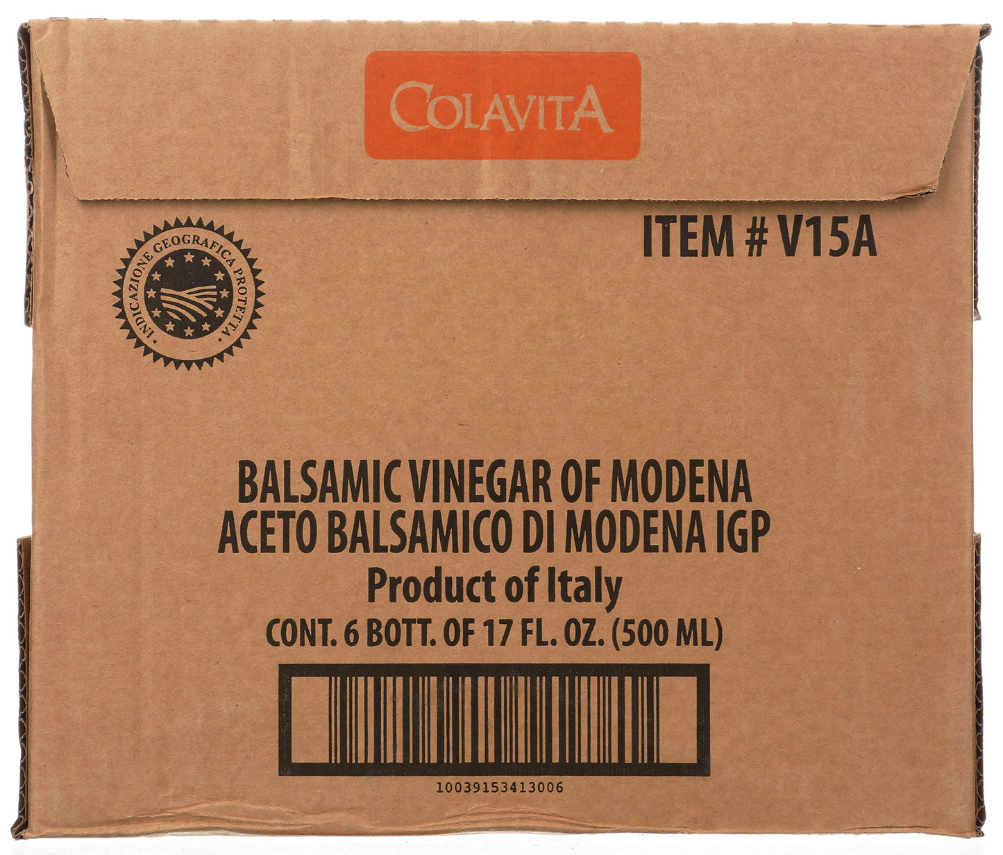 Colavita Vinegar, Balsamic Vinegar of Modena, 17 Fl Oz (Pack of 6)