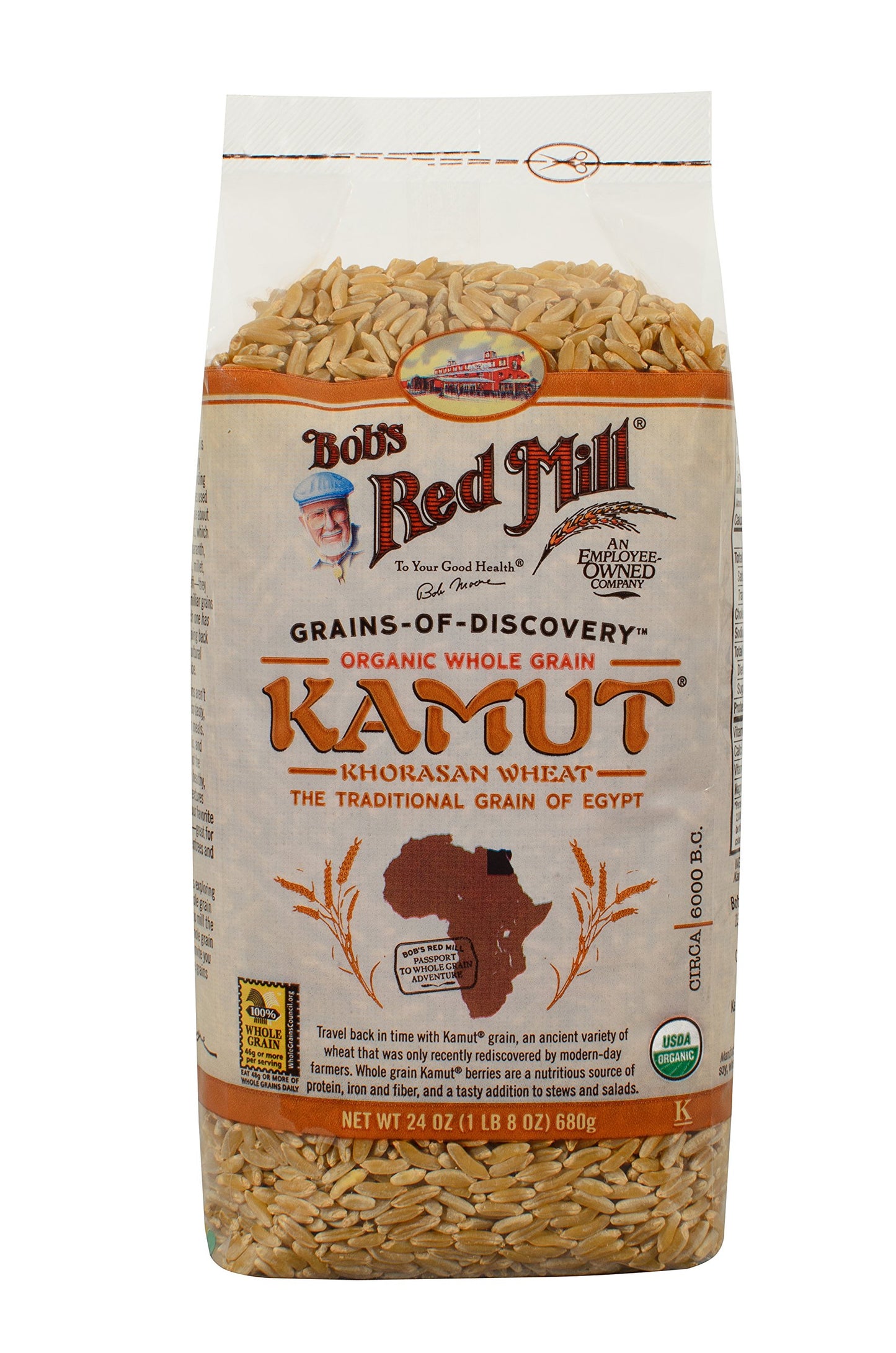 Bob'S Red Mill Organic Kamut Khorasan Berries, 24 Oz (4 Pack)