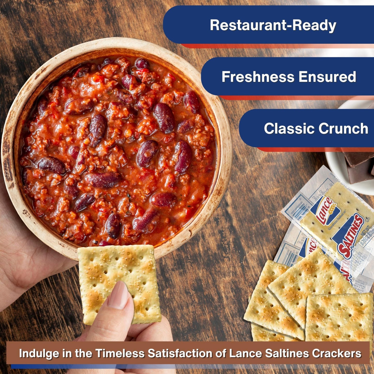 The Grocery Guys Lance Saltines  ers, Individually Wrapped, 75 Packs, 2  er Pouches Each, Ideal for Snacks & Dips