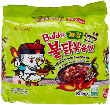 Samyang Jjajang Hot Chicken Ramen Ì§Å“Ìž¥ Ë¶Ë†Ëâ€¹ 볶ìå’면, Multi, 4.94 Ounce (Pack Of 5) (Ven-Vnd15-149)