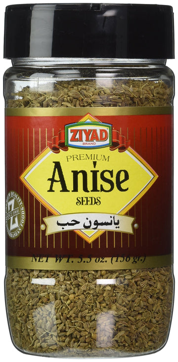 Ziyad Shaker Premium Anise Seeds, Flavorful Spices, No Additives, No Preservatives, No Salt, No Msg, 5.5 Oz