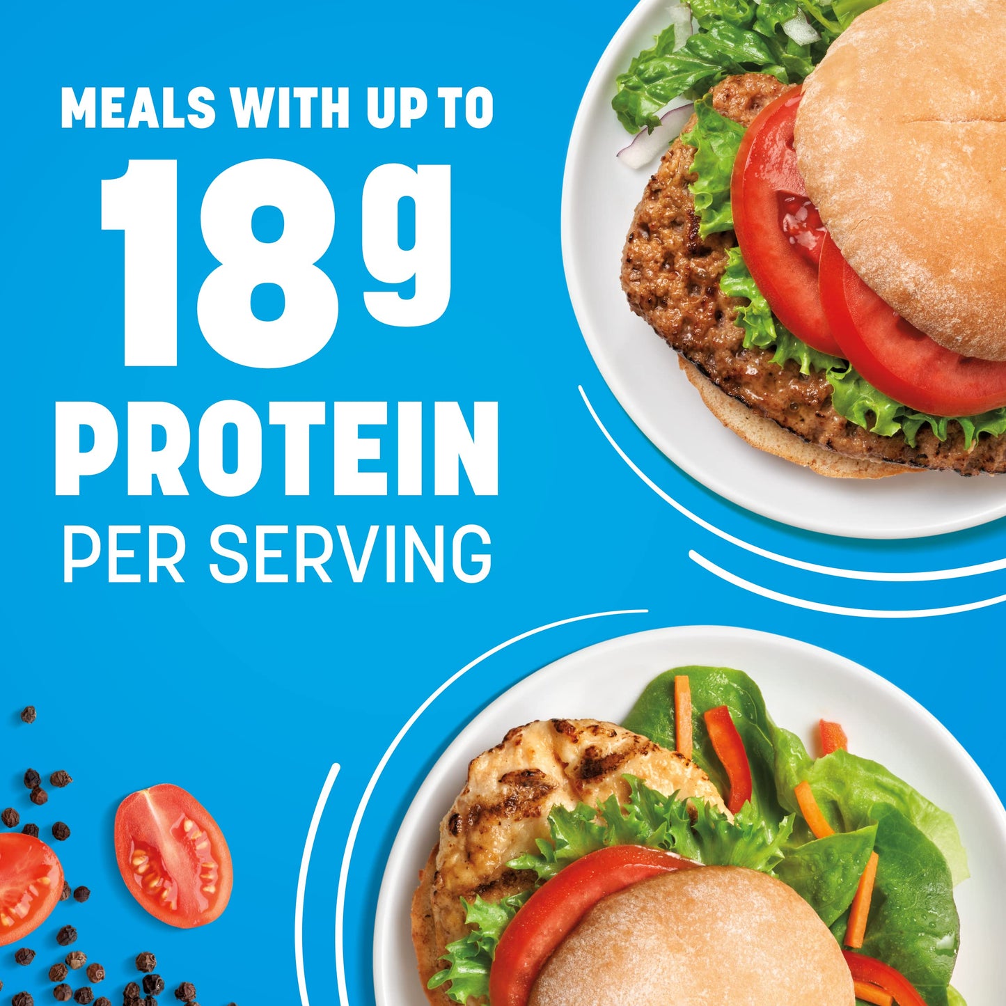 Nutrisystem Frozen Sandwich Bundle - Grilled Chicken, Hamburger, Meatloaf, 21 Count - Supports Healthy Weight Loss