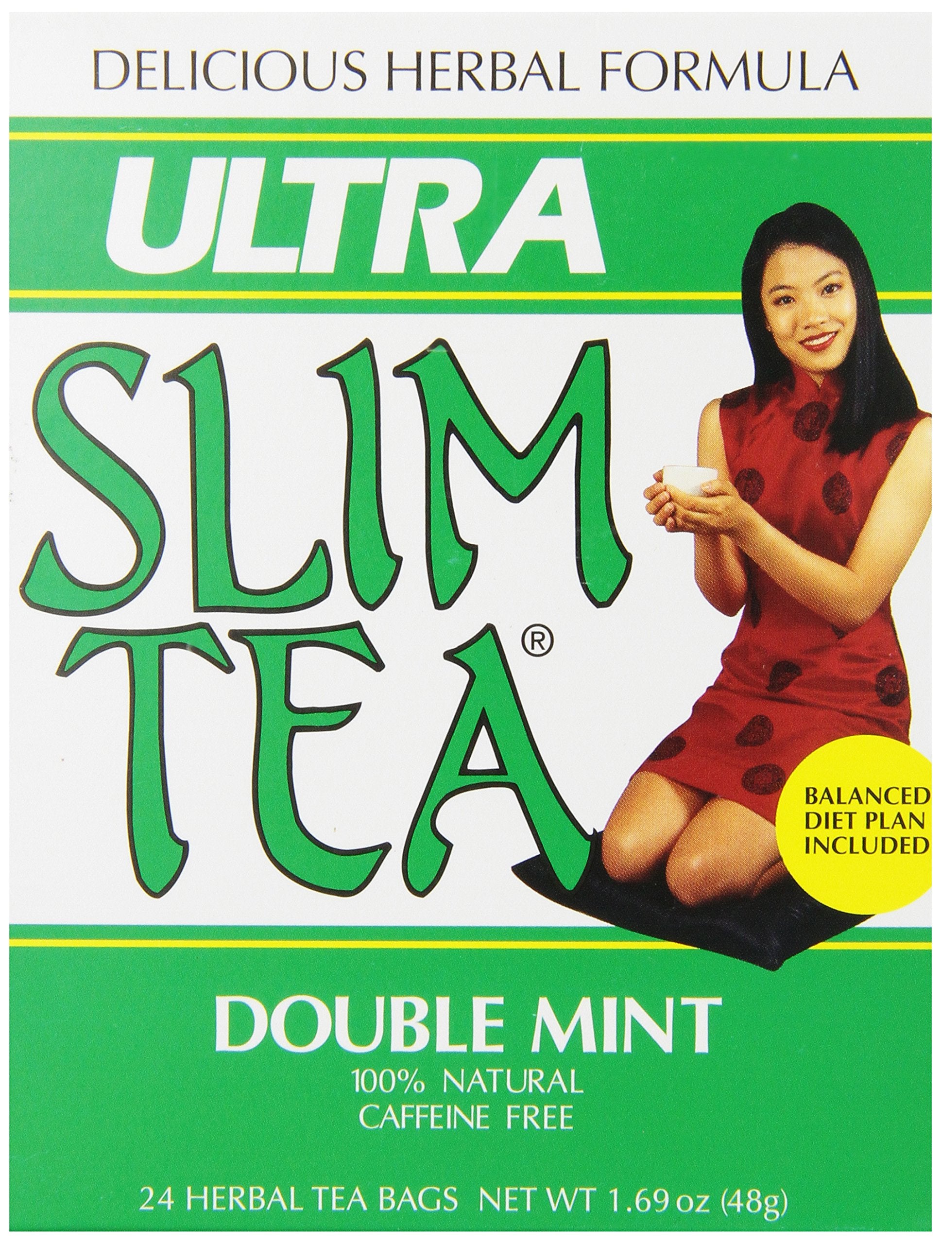 Ultra Slim Tea  Double Mint  Tea Bags  24 Count Box