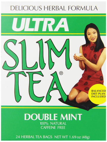 Ultra Slim Tea  Double Mint  Tea Bags  24 Count Box