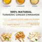 LeafLea Turmeric Ginger Herbal Tea Bags, 100% Natural, Caffeine-Free, 40 Bags, Vegan, Individually Wrapped for Freshness