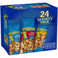 Planters Variety Packs (Salted Cashews, Salted Peanuts & Honey Roasted Peanuts), 24 Packs - Individual Bags Of On-The-Go Nut Snacks - No Cholesterol Or Trans Fats - Source Of Fiber And Healthy Fats